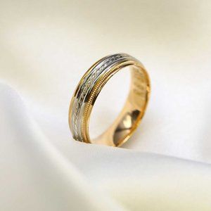 10 K Gold wedding Band 6mm , white gold, yellow gold, rose gold, engagement